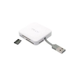 Lector de Tarjetas PNY AXP724 USB 2.0 Multi-formato Blanco