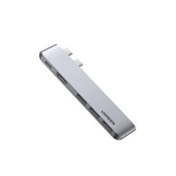 Base para portátil Ugreen 60559 USB 3.2 Gen 1 Type-C Plata