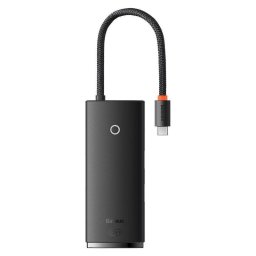 Hub Baseus 6 puertos 5000 Mbit/s modelo WKQX050001 con HDMI y lector SD