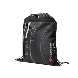 Mochila Genesis Bag G2 Unisex Poliéster Negro Gris Rojo