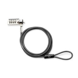 Cable antirrobo HP Combination Lock 1,83 m acero galvanizado negro