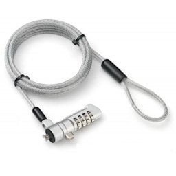 Cable antirrobo Techly 107296 1,8 m Cerradura con combinación Acero Plata