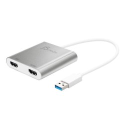 Adaptador USB 3.0 a Doble HDMI j5create JUA365-N para Varios Monitores