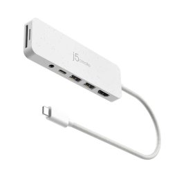 Concentrador USB-C j5create JCD373EW 6 puertos con HDMI y carga 100W