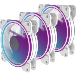 Refrigeración Aire Preyon 120 mm PWM ARGB Blanco Pack 3 Ventiladores