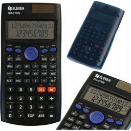 Calculadora científica Eleven SR-270N negra alimentación solar y batería
