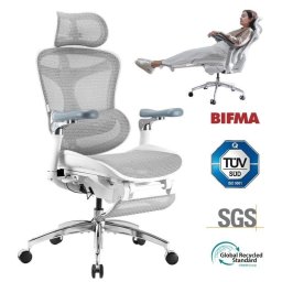 Silla de Oficina Ergonómica Sihoo Doro C300 Pro JT con Reposapiés Extensible