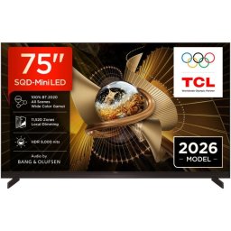 TV TCL Mini LED X11L 75X11L 75" 4K Ultra HD 144Hz Smart TV Google TV Dolby Vision HDR10