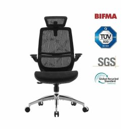 Silla de oficina ergonómica Sihoo M59as con reposabrazos 3D abatibles y respaldo doble