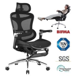Silla Ergonómica de Oficina Sihoo Doro C300 Pro JT con Respaldo de malla y reposapiés extensible