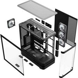 Caja PC Modecom Volcano AQ200 ARGB Midi Tower Negra