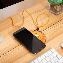 Cargador Inalámbrico Kikkerland Sleepy Cat Qi Wireless Charging