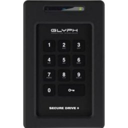 Disco Duro Glyph SecureDrive+ 4 TB SSD SATA III con Teclado Integrado y Encriptación