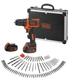 Taladro de pistola Black & Decker BDCDD12BAFC 10,8 V 1,5 Ah 2 baterías