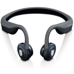 Auriculares Lenco HBC-200GY inalámbricos Bluetooth deportivos con protección IPX5 negros