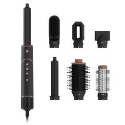 Moldeador Multifunción Beautifly StyleBliss 1200W Tecnología Iónica Coanda 3 Modos 6 Accesorios Negro