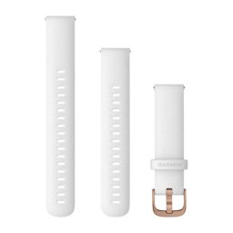 Pulsera de repuesto Garmin para relojes inteligentes, silicona, blanco, 18 mm