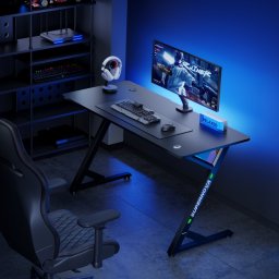 Kimex Escritorio Para Gaming Con Iluminación Espejo Rgb