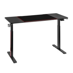 Kimex Escritorio Gaming Sentado-de Pie Con Iluminación Rgb Y Panel De Control Creativo (multimotor), Negro