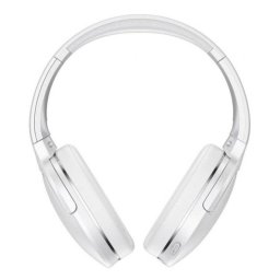 Auriculares Baseus Encok D02 Pro inalámbricos Bluetooth 5.3 con cable, cancelación de ruido, blancos