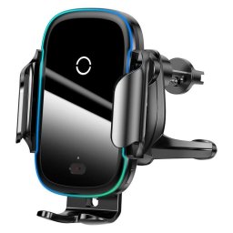 Soporte activo para teléfono móvil Baseus WXHW03-01 con cargador inalámbrico Qi