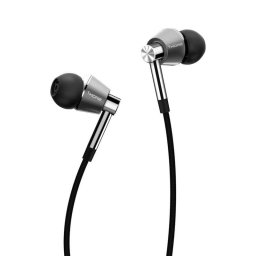 Auriculares 1MORE E1001 con cable, Triple Driver, Micrófono MEMS y control in-line, negro y plata