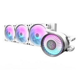 Refrigeración Líquida darkFlash NEBULA DN360 360mm 3 Ventiladores ARGB Blanco
