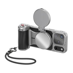 Soporte Maestro Grip para iPhone 17 Pro Max Telesin Master Grip Creator Combo Kit con Luz y Filtro UV
