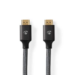 Cable HDMI Nedis CVTB35000GY30 3 m 8K 48 Gbps Gris