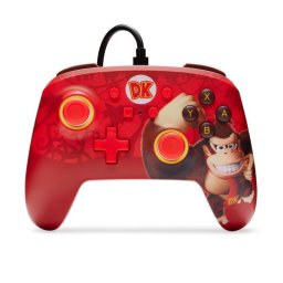 Mando PowerA Enhanced para Nintendo Switch y Switch OLED Rojo Alámbrico USB