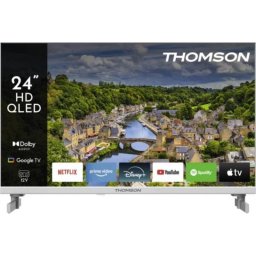 TV Thomson QLED 24HQG3S15CW 24" HD 60Hz Smart TV Google TV HDR10 Quantum Dot Blanco 12V