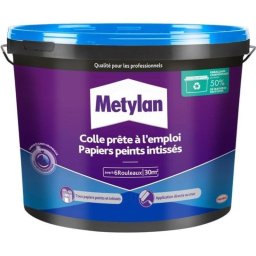 Metylan Pasta Para Papel Pintado No Tejido Lista Para Usar, 4,5 Kg, Alta Adherencia, Blanca, Se Aplica A La Pared Y Permite Reposicionar 10-20 Min