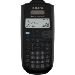 Calculadora Científica Texas Instruments Ti-36x Pro, Pantalla Lcd 4 Líneas Mathprint Natural, Log/exponencial, Estadísticas, Polinomios, Matrices, Complejos, Base N, Conversión De Unidades, Negro