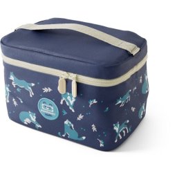 Monbento Frosty Kids 5l Wolf Blue · Bolsa Térmica Infantil Para Comida Con Doble Cremallera, Bolsillo Interior Con Cremallera Y Asa Superior