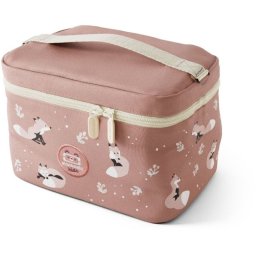 Monbento Frosty 5l Bolsa Térmica Infantil Cannelle Fox, Asa Superior, Doble Cremallera, Bolsillo Interior Con Cremallera Y Ventana De Personalización