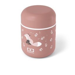 Monbento Mb Capsule Fox Canelle 280 Ml Fiambrera Isotérmica Acero Inox 18/8 Tapa Hermética De Rosca Sin Bpa Apt. Microondas