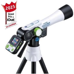 Vtech Genius Xl Telescopio Digital Interactivo Con Cámara Y Pantalla Color De 2,4", 110x Zoom, Microsd, Contenido Nasa Y Trípode Ajustable 74 Cm