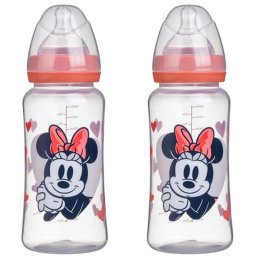 Disney Baby Minnie Collector Pack — Pack De 2 Biberones 360 Ml Anti-cólicos Con Tetina De Silicona Y Sistema Ajustable