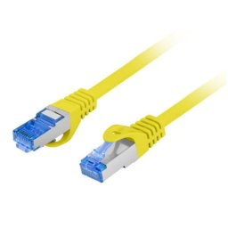 Cable de red Lanberg PCF6A-10CC Cat6a S/FTP 0,25 m Amarillo