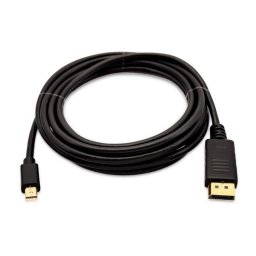 Cable V7 Mini DisplayPort a DisplayPort 3 m Negro