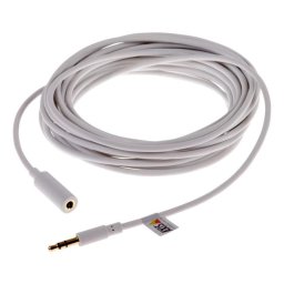 Cable de Audio Axis 01589-001 3,5mm Macho a Hembra 5 m Blanco