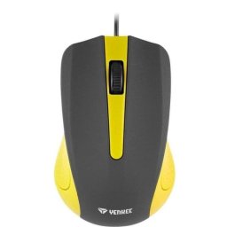 Ratón Yenkee YMS 1015YW USB 1000 DPI Cable Amarillo Antitranspiración