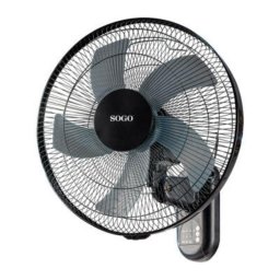 Ventilador de Pared SOGO VEN-SS-21325 50W 40cm 3 Velocidades Oscilante con Mando Temporizador