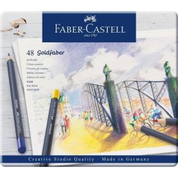 Lápices de colores Faber-Castell Goldfaber Metal 48 piezas multicolor suave