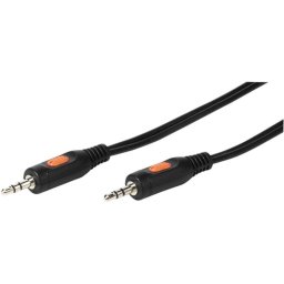 Cable de Audio Vivanco 46044 3,5mm Macho a Macho 1,5 m Negro/Naranja
