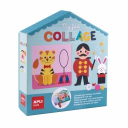 Juego de collage APLI Kids 18899 temática circo con fieltro adhesivo