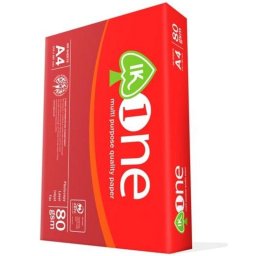 Papel para impresora IK ONE A4 80g caja 5 paquetes