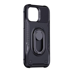 Funda para móvil Joyroom JR-14S2 rígida con soporte giratorio negra para iPhone 14 Pro