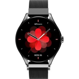 HiFuture Aura 2 Bluetooth GPS NFC 1,32" Negro Correa Única IP68 SpO2 Pulsómetro