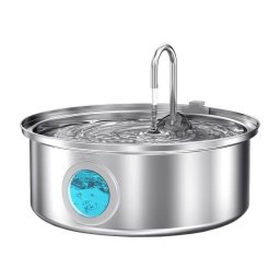 Fuente de agua para mascotas Oneisall PWF-002 7L inteligente acero inoxidable